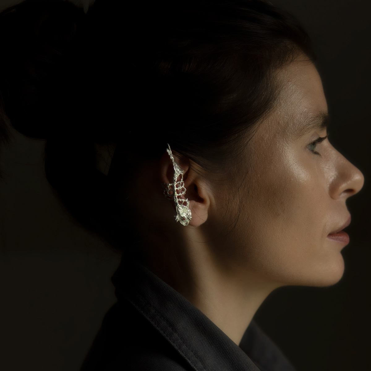 „Ear cuff” auskaras  Žuvis-Karalienė